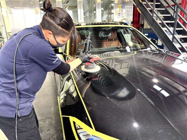BMWアルピナ 黒 研摩 セラミックコーティング