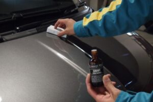 アバルト595にカーコーティング施工