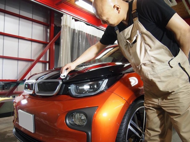 BMWi3にカーコーティング - トータルカービューティIIC BMWi3にカーコーティング