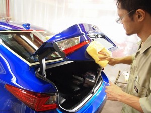 レクサスRCF 拭きあげ - トータルカービューティIIC レクサスRCF 拭きあげ