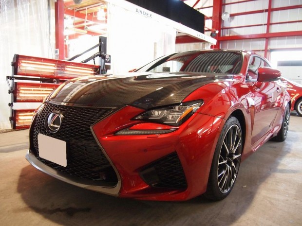 レクサスRCF 遠赤外線乾燥 - トータルカービューティIIC レクサスRCF 遠赤外線乾燥
