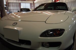 RX-７にカーコーティング施工