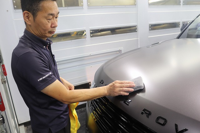 レンジローバー　マット塗装　コーティング
