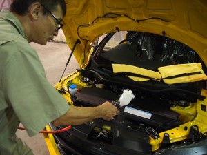 ホンダS660 エンジンルーム - トータルカービューティIIC ホンダS660 エンジンルーム