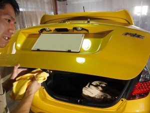 ホンダフィット 拭きあげ - トータルカービューティIIC ホンダフィット 拭きあげ