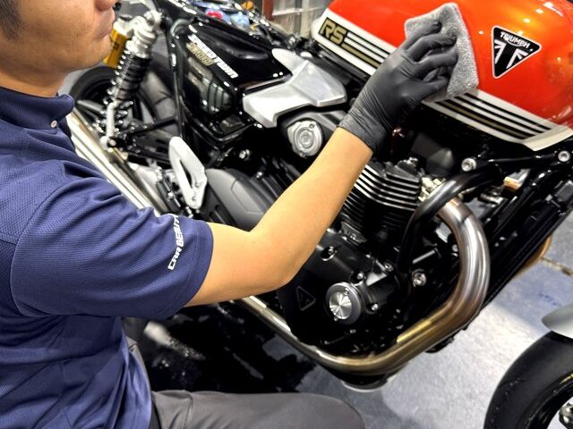 バイクコーティング トライアンフ スピードツイン1200 - トータルカービューティIIC バイクコーティング トライアンフ スピードツイン1200