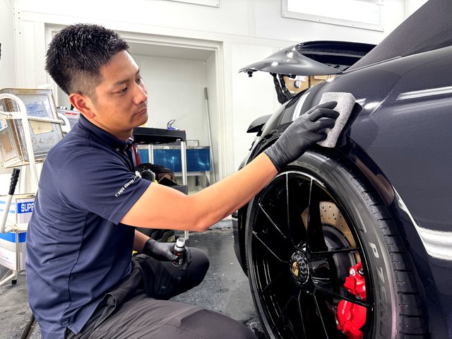 ポルシェ911 GTSにセラミックコーティング