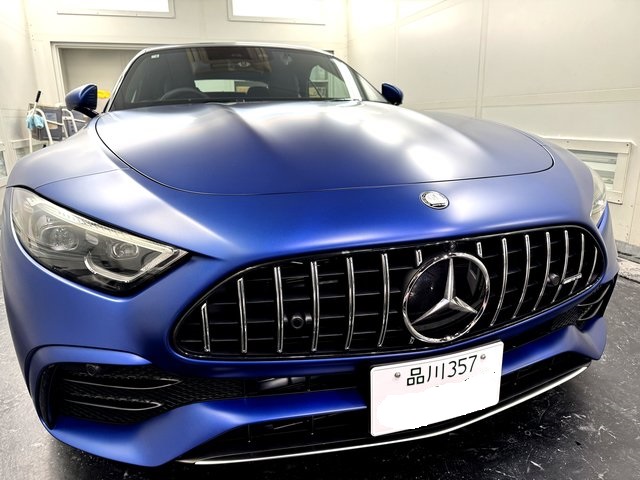 メルセデスベンツSL43にマットコーティング( SystemX MF)