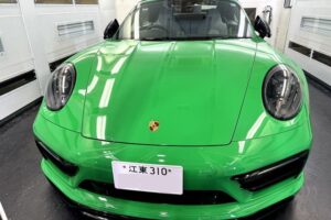 東京都江東区より、カレラ911GTSにセラミックコーティングを施工