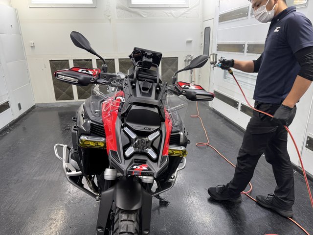 BMW R1300 GSにバイクコーティング - トータルカービューティIIC BMW R1300 GSにバイクコーティング
