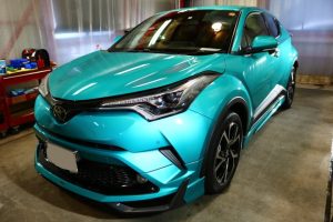トヨタC-HRに親水性のカーコーティング『セラミックシールド』を1層施工