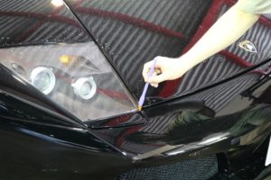 ランボルギーニムルシエラゴ 細部洗浄 - トータルカービューティIIC ランボルギーニムルシエラゴ 細部洗浄