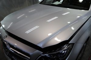 メルセデスベンツCLS220d 施工後 ボンネット - トータルカービューティIIC メルセデスベンツCLS220d 施工後 ボンネット