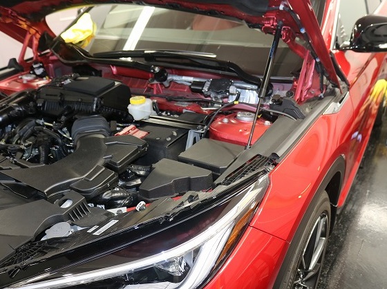 インフィニティQX55 エンジンルーム - トータルカービューティIIC インフィニティQX55 エンジンルーム