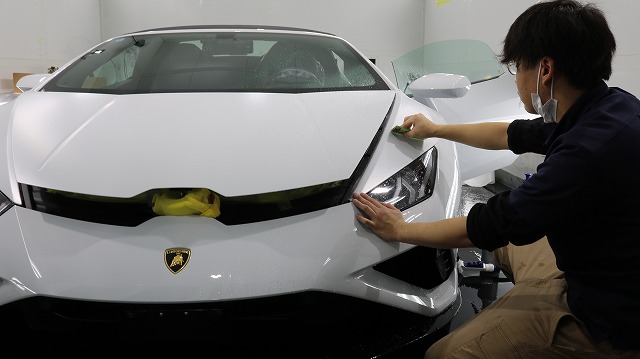 - トータルカービューティIIC ランボルギーニウラカンにマットのフルプロテクションの施工です。 東京都 千葉県 ZEL ドレスアップ