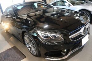 メルセデスベンツクーペS400　施工後　フロント