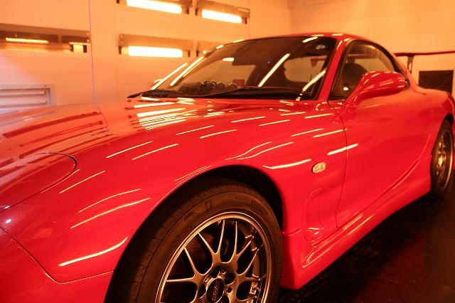 マツダRX7　遠赤外線ブース