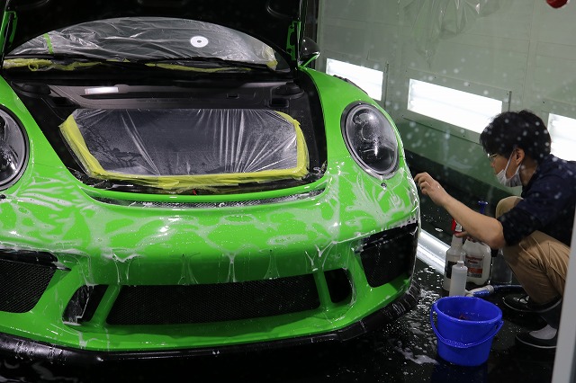 ポルシェ911GT3RSにプロテクションフィルムZELを施工致しました。　東京都　千葉県　