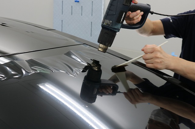 日産GTRにシルフィードフィルムを施工 リアガラス - トータルカービューティIIC 日産GTRにシルフィードフィルムを施工 リアガラス
