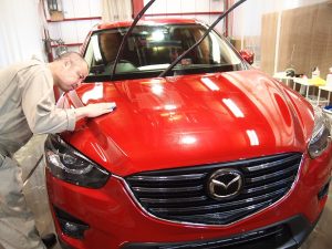 マツダCX-5に親水性のセラミックシールドコーティングを施工 - トータルカービューティIIC マツダCX-5に親水性のセラミックシールドコーティングを施工