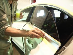 メルセデスベンツCLA メッキモール クリーニング - トータルカービューティIIC メルセデスベンツCLA メッキモール クリーニング