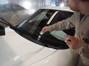 ポルシェ911ターボS　窓ガラスコーティング
