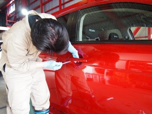 ランサーエボリューション 細部洗浄 - トータルカービューティIIC ランサーエボリューション 細部洗浄