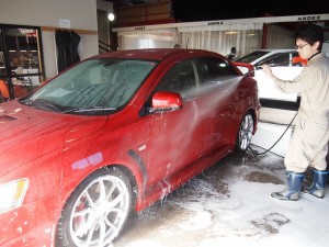 ランサーエボリューション 細部洗浄 洗車 - トータルカービューティIIC ランサーエボリューション 細部洗浄 洗車
