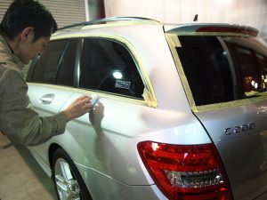 メルセデスメンツC200 コーティング - トータルカービューティIIC メルセデスメンツC200 コーティング