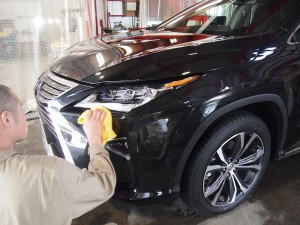 レクサスRX　拭きあげ