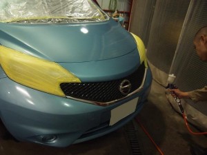 日産ノート 吹き付け - トータルカービューティIIC 日産ノート 吹き付け