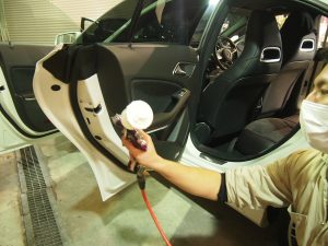 メルセデスベンツCLA250 吹き付け - トータルカービューティIIC メルセデスベンツCLA250 吹き付け