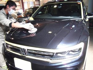 VWティグアン 研磨 ボンネット - トータルカービューティIIC VWティグアン 研磨 ボンネット