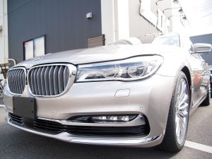 BMW740Liにセラミックプロ9Hを4層コーティング施工 - トータルカービューティIIC BMW740Liにセラミックプロ9Hを4層コーティング施工