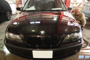 BMW3シリーズにクォーツガラスコーティング