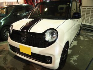 新車ホンダN-ONEに疎水性のセラミックプロ9Hを1層コーティング施工 - トータルカービューティIIC 新車ホンダN-ONEに疎水性のセラミックプロ9Hを1層コーティング施工