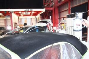 BMWカブリオレ　幌コーティング