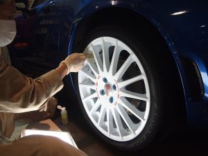 アバルト124スパイダー ホイールコーティング - トータルカービューティIIC アバルト124スパイダー ホイールコーティング