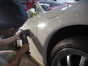 ポルシェ911　研磨