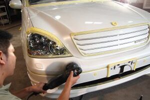 トヨタ・セルシオ　磨き