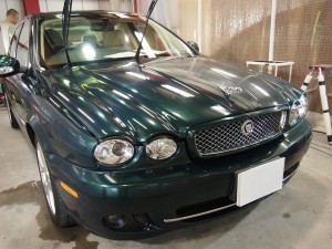 ジャガーXタイプ 親水コーティング - トータルカービューティIIC ジャガーXタイプ 親水コーティング