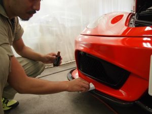 フェラーリF430　塗り込み