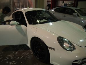 ヘッドライトコーティング ポルシェケイマン 仕上がり - トータルカービューティIIC ヘッドライトコーティング ポルシェケイマン 仕上がり