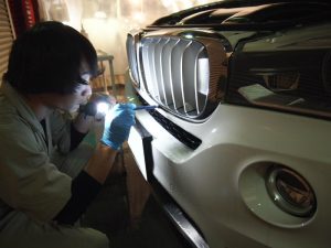 BMWX5　細部洗浄