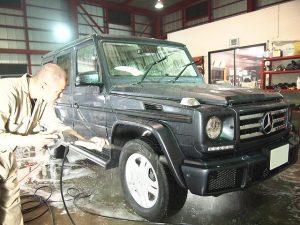ベンツG350 ホイール洗浄 - トータルカービューティIIC ベンツG350 ホイール洗浄