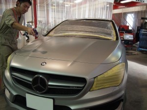 メルセデスベンツCLA 吹き付け - トータルカービューティIIC メルセデスベンツCLA 吹き付け