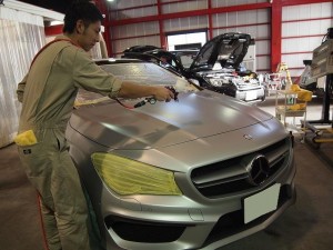 ベンツCLA 吹き付け