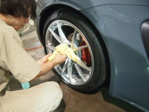 ポルシェボクスター ホイール洗浄 - トータルカービューティIIC ポルシェボクスター ホイール洗浄