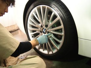 BMW523d ホイールコーティング - トータルカービューティIIC BMW523d ホイールコーティング