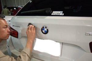 BMW523d　コーティング　バックドア